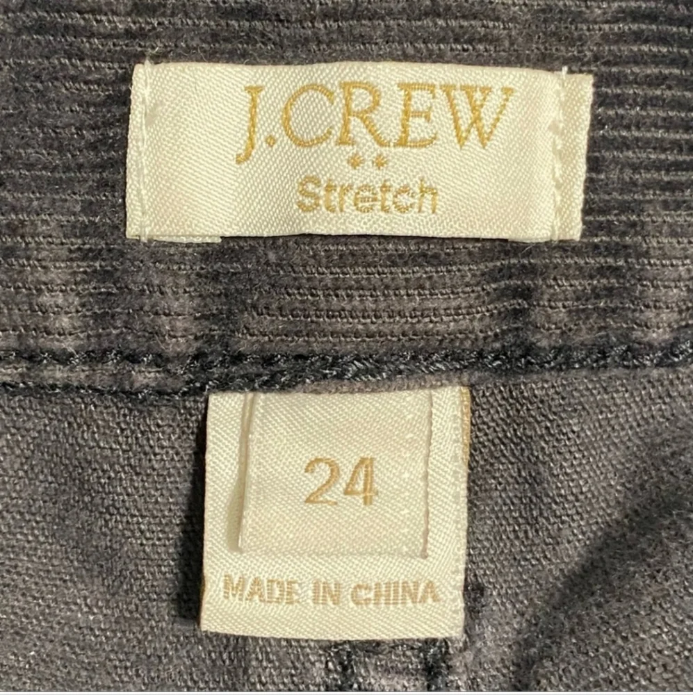 J. Crew Gray Corduroy Stretch Jeans Size 24 - Picture 3 of 6